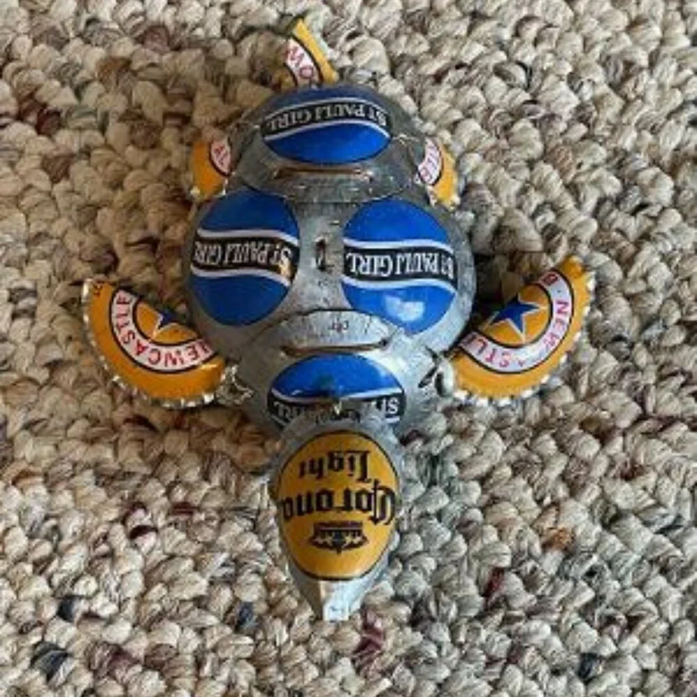 Small Turtle Made with Beer Bottle Tops